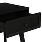 Linon Home Decor Catlett Side Table Nightstand in Matte Black, , large