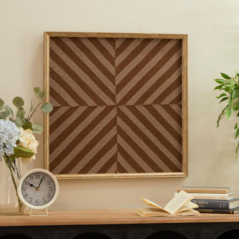 Maple and Jade 24&quot; x 24&quot; Wall Decor in Beige and Golden Brown, , large