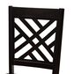 Baxton Studio Caron Side Chair in Dark Brown (Set of 2), , large