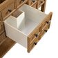 James Martin Malibu 60" Single Bathroom Vanity in Amber Birch with 3 cm Carrara White Marble Top and Rectangular Sink, , large