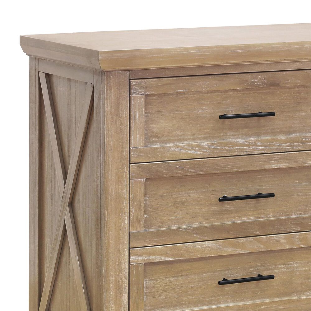 DaVinci Emory Farmhouse 6-Drawer Dresser in Driftwood, , large