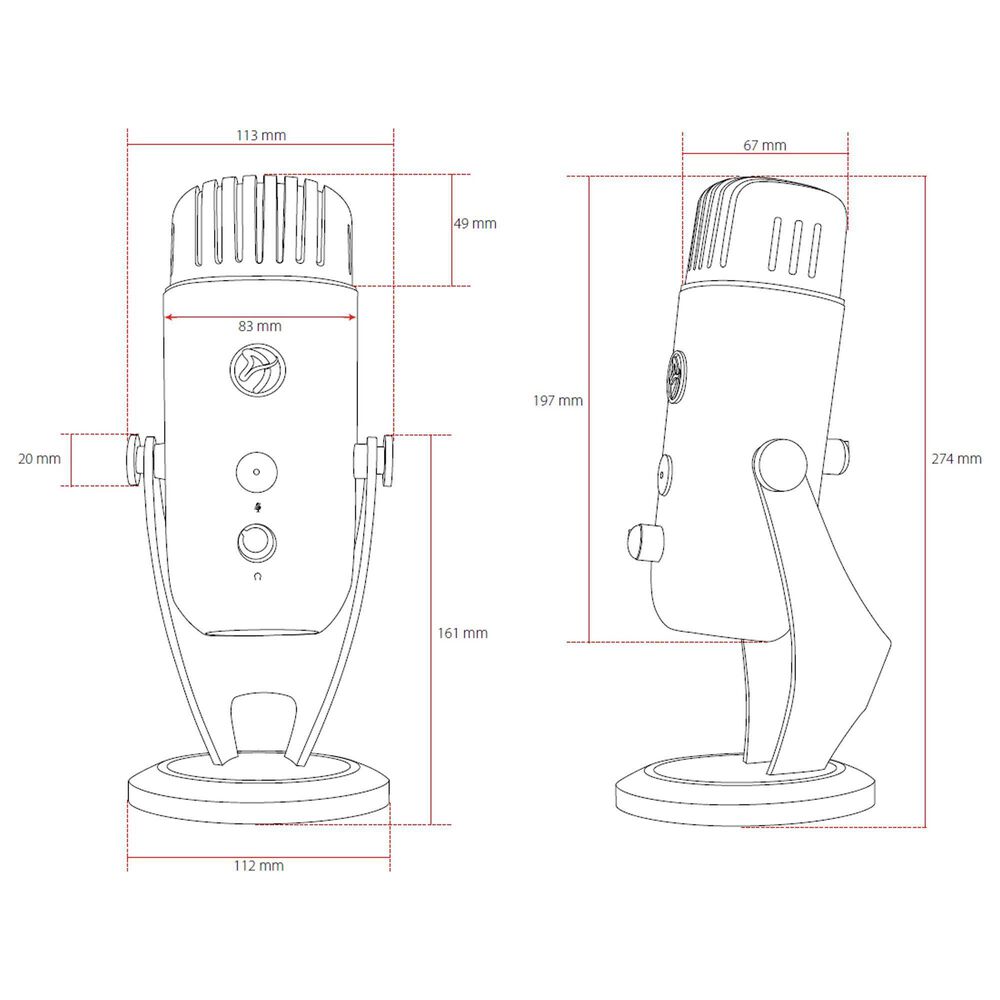 Arozzi Colonna Audiophile Grade Gaming/Streaming/Office USB Microphone - Omnidirectional Cardioid, and Bidirectional Polar Patterns, Boom Arm Compatible - RoseGold, , large