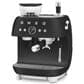 SMEG Espresso Manual Coffee Machine with Grinder in Matte Black, , large
