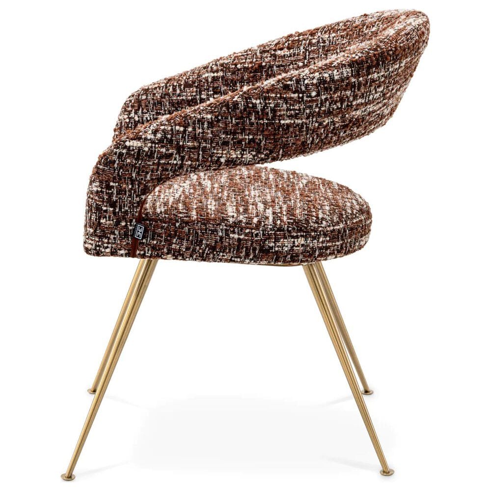 Eichholtz Bravo Arm Chair in Brushed Brass, , large