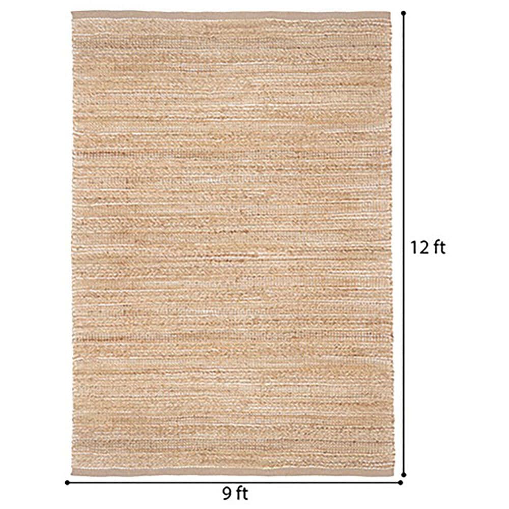 L&amp;R Resources Natural Fiber 7'9" x 9'9" Cream and Ivory Area Rug, , large