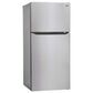LG 24 Cu. Ft. Internal Top Freezer Refrigerator in Stainless Steel, , large