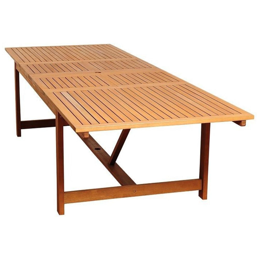 International Home Miami Torini 9-Piece Rectangular Extendable Patio Dining Set in Dark Brown, , large