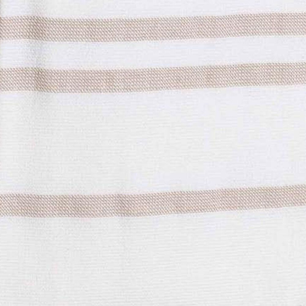 Willow &amp; Hem Nantucket Turkish Cotton Kitchen Towel in White and Beige (Set of 3), , large