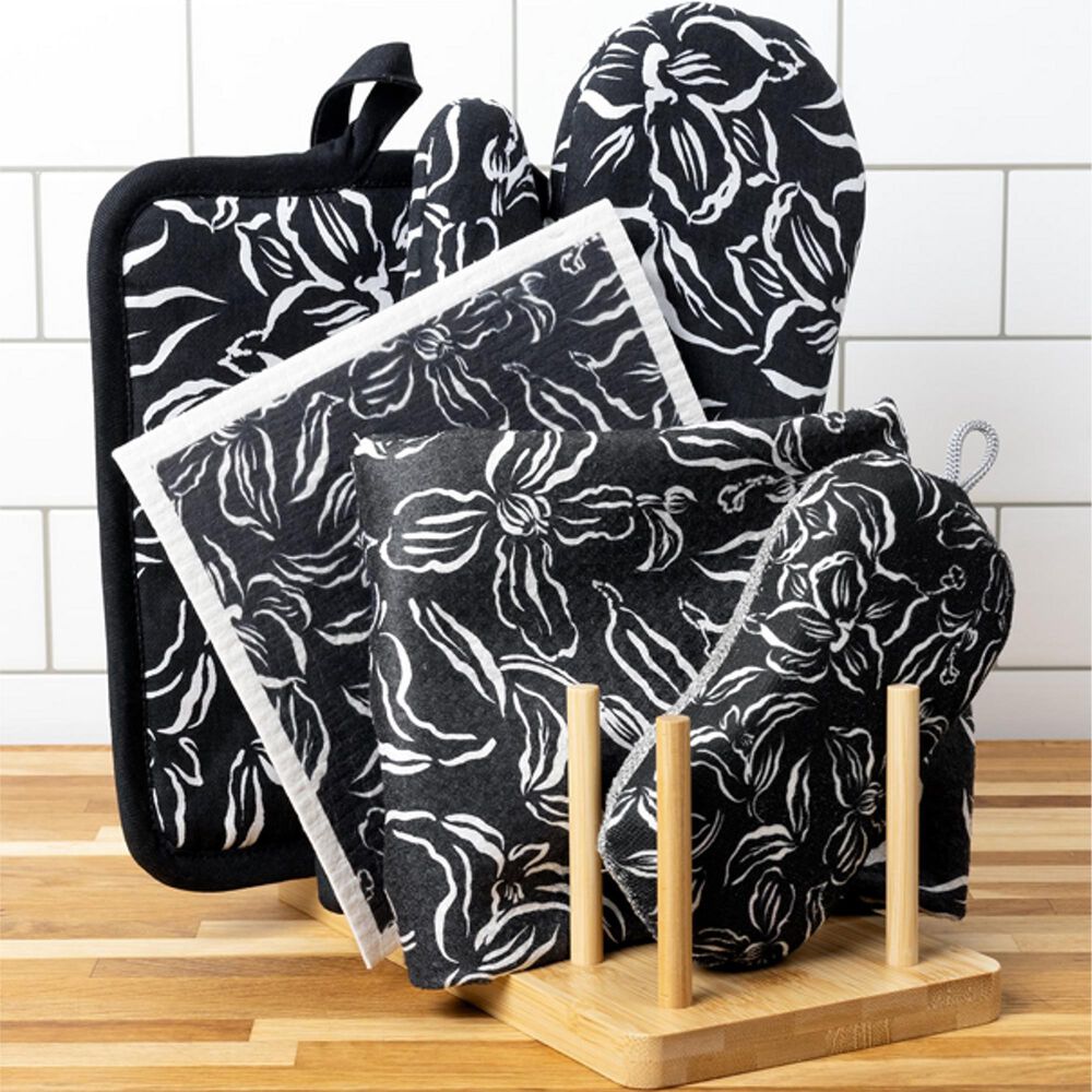 Mukitchen Scrub Sponge in Water Lily Black, , large