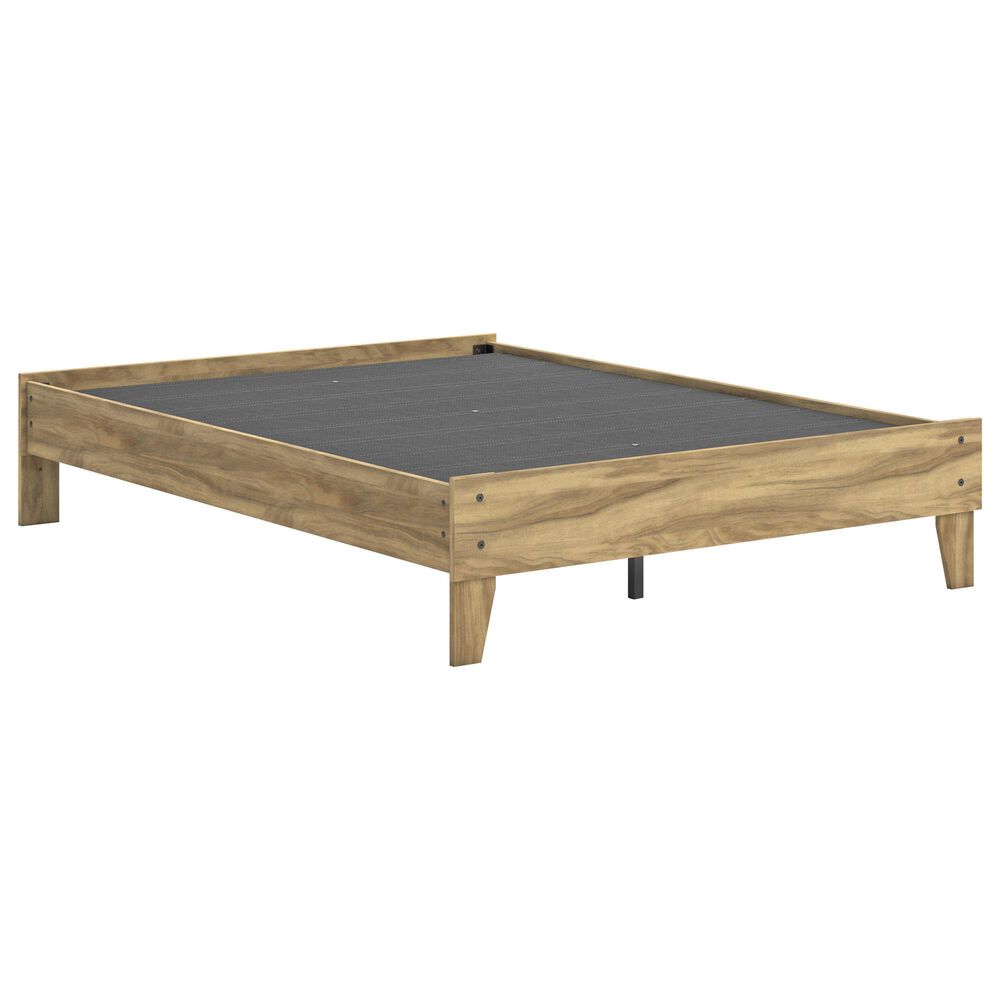 Ashley Bermacy Full Platform Bed in Light Brown, , large