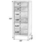 Butler Specialty Company Nora 6-Drawer Lingerie Chest in Smooth White, , large