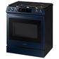 Samsung Bespoke Smart Slide-in Gas Range 6.0 cu. ft. w/ Smart Dial, Air Fry & Wi-Fi in Navy Steel, , large