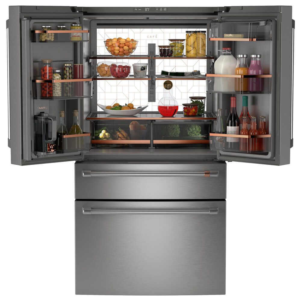 Cafe 23.2 Cu. Ft. Smart Counter-Depth French Door Refrigerator in Stainless Steel, , large