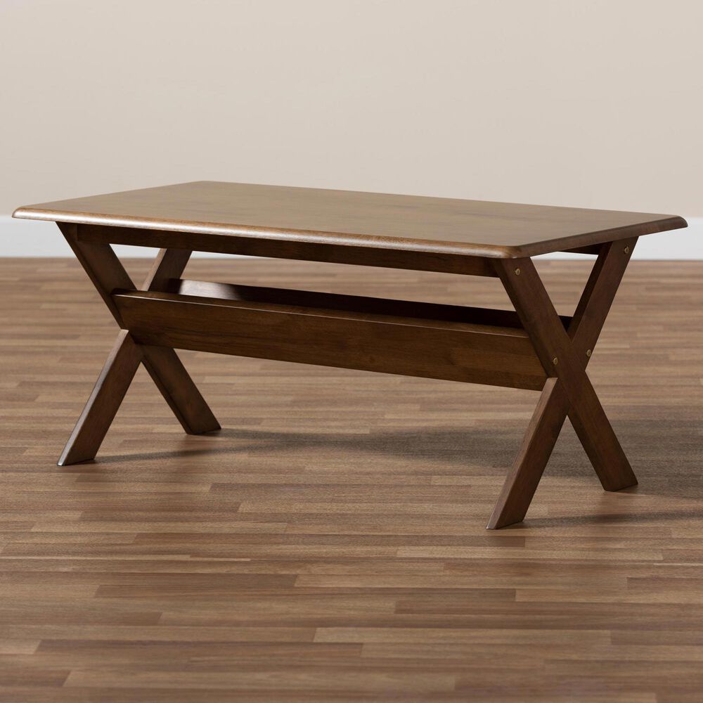 Baxton Studio Sarai Coffee Table in Brown, , large