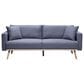 HOMLUX 3-Piece Sofa Loveseat Chair Set with USB Ports and Pockets in Dark Gray, , large