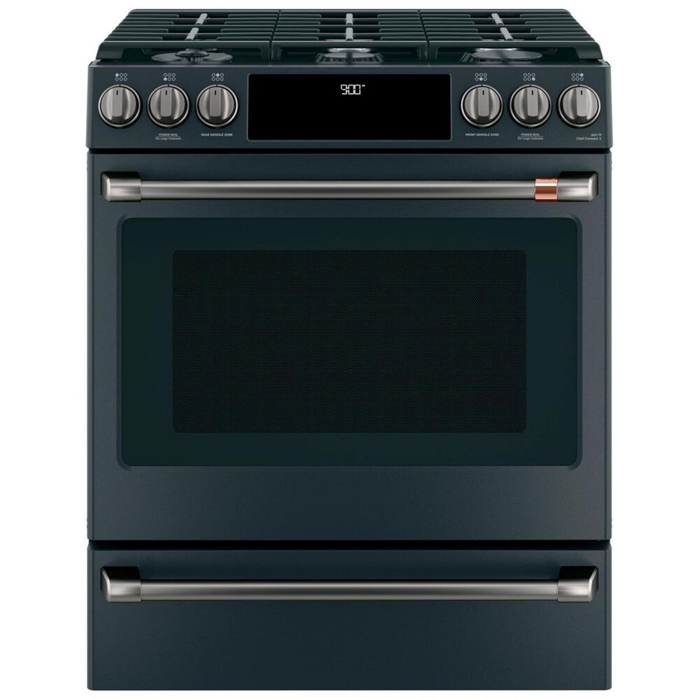 Cafe Handle and Knob Kit for Built-In Range in Brushed Black, , large