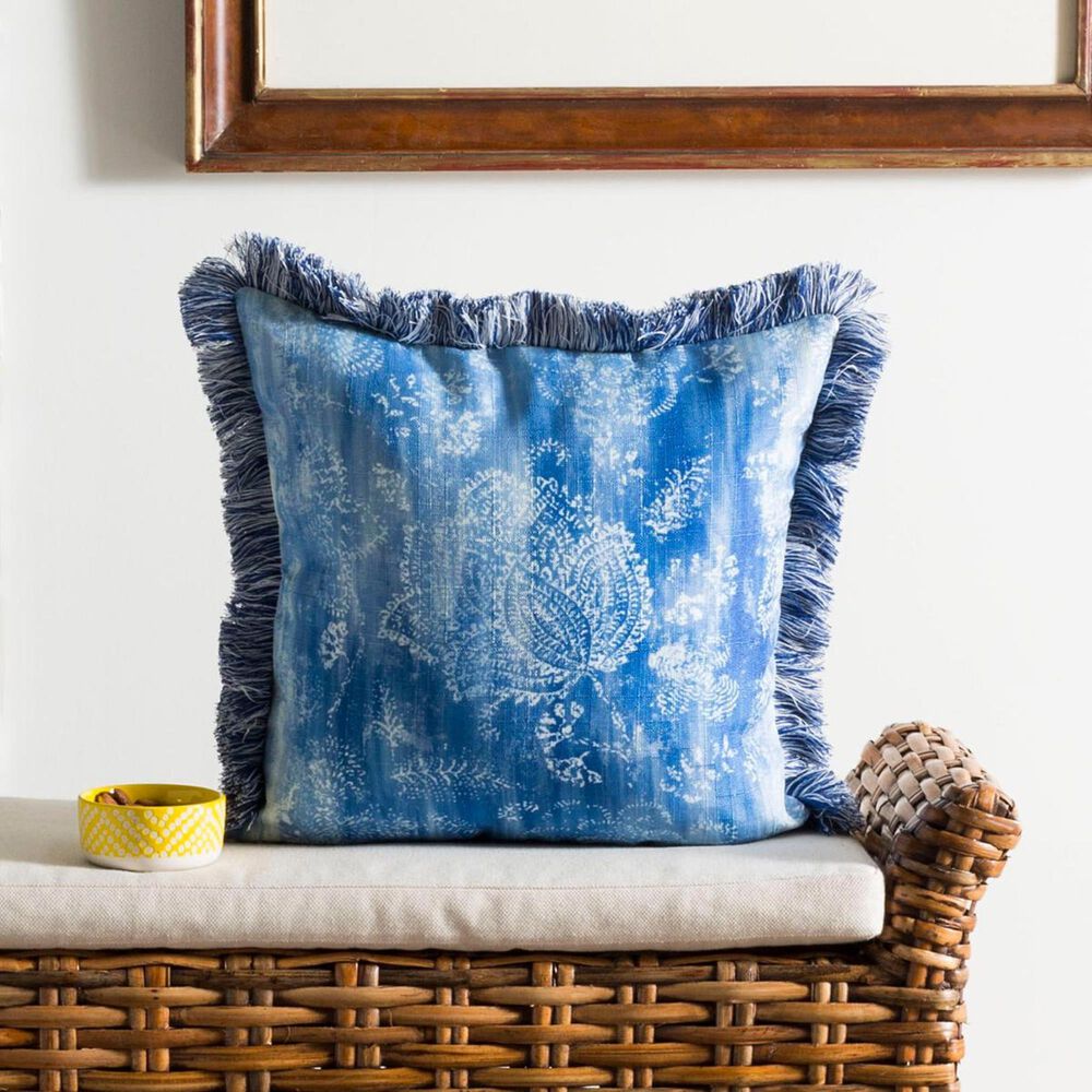 Safavieh Kayden Pillow in Blue/Cream, , large