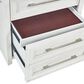Sasha Lee 3-Drawer Tech Nightstand with LED Lighting in Brushed White, , large