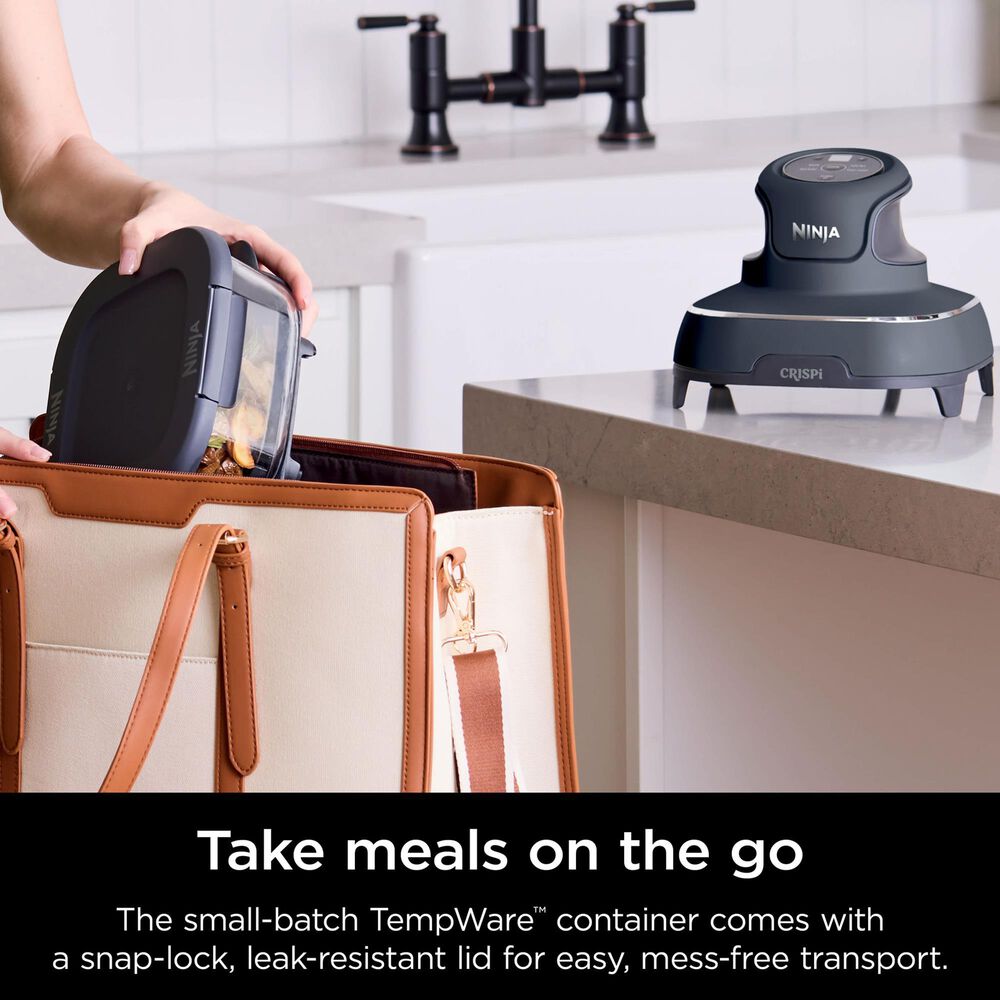 Shark Crispi 4-In-1 Portable Glass Air Fryer Cooking System in Cyberspace, , large