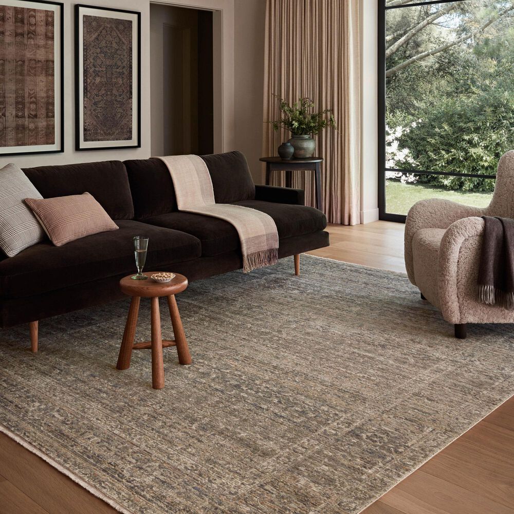 Amber Lewis x Loloi Molly Navy and Blush 3&#39; x 5&#39; Area Rug, , large