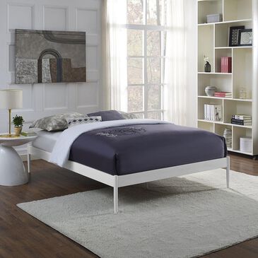 Modway Elsie Queen Bed Frame in White, , large