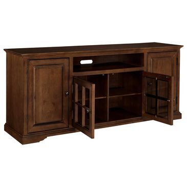 Tiddal Home Hamilton 74" TV Stand in Auburn Cherry, , large