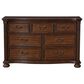 Ashley Lavinton 7-Drawer Dresser in Cherry Brown, , large
