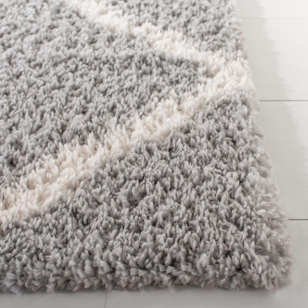 Safavieh Parma Shag PMA521G 3&#39; x 5&#39; Grey and Cream Area Rug, , large