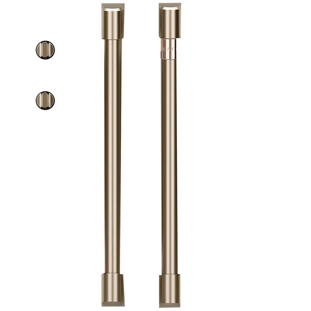 Cafe Handle and Knob Kit for Single Wall Oven in Brushed Bronze, , large