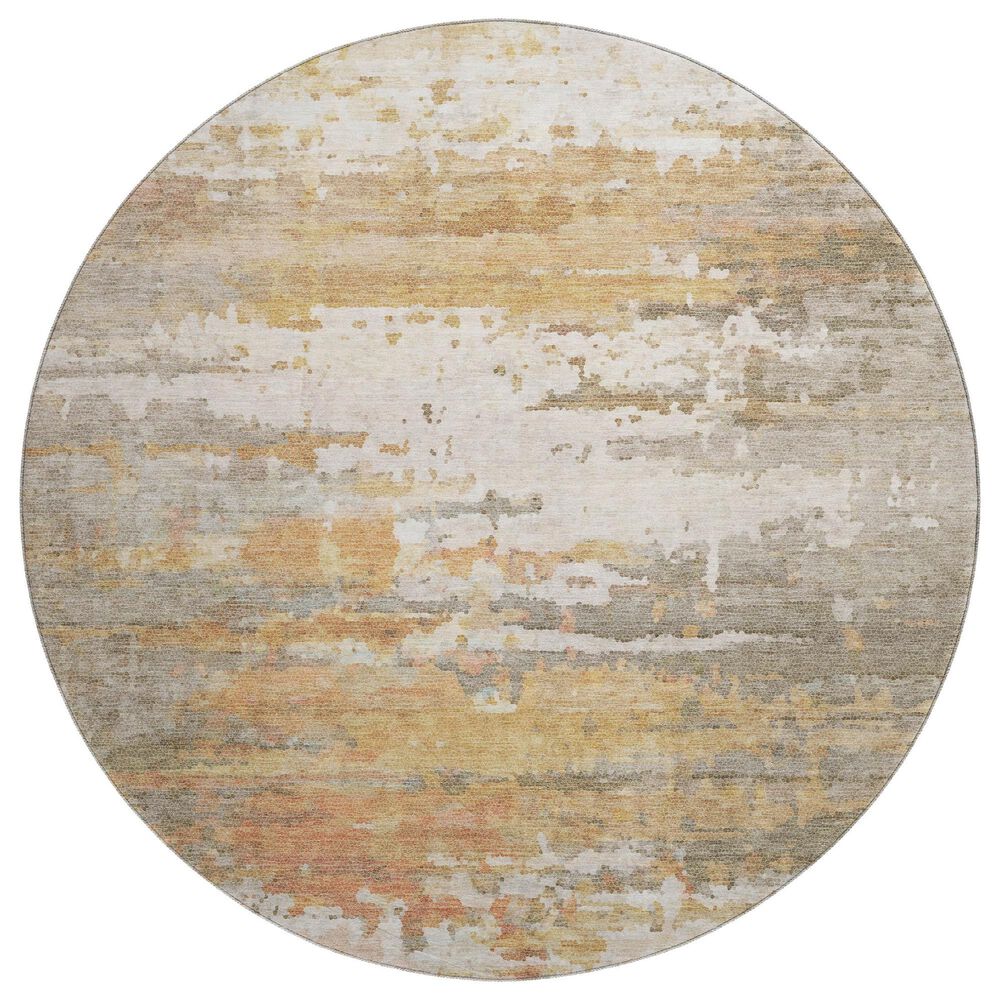 Dalyn Rug Company Lumara Khaki 8" Round Indoor/Outdoor Area Rug, , large