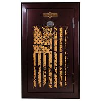 Surelock Security Flag Series 30 Gun and Home Safe in Glossy Burgundy, Tan and Black