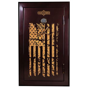 Surelock Security Flag Series 30 Gun and Home Safe in Glossy Burgundy, Tan and Black, , large