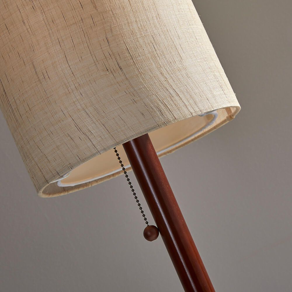 Adesso Hamptons Floor Lamp in Walnut, , large