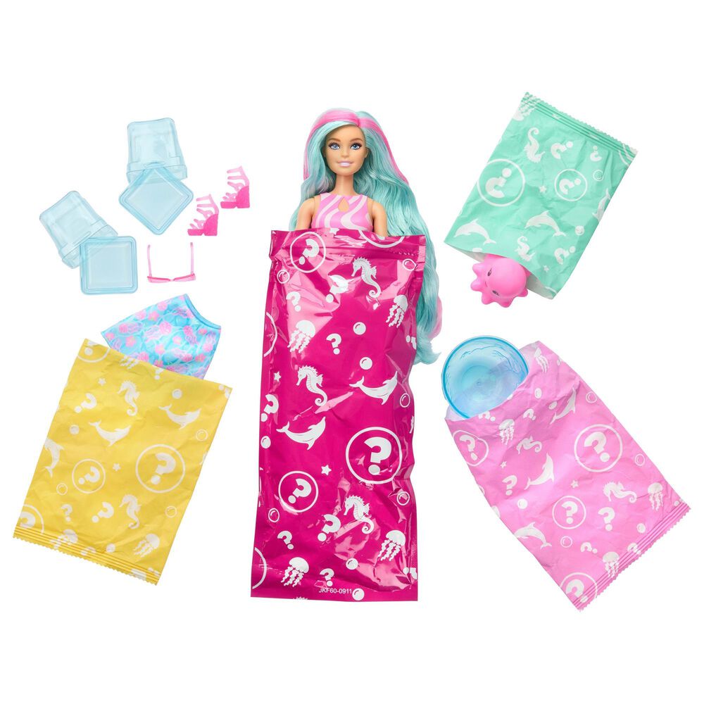 Barbie Pop Reveal Sea Slushy Series Doll in Blue, , large