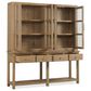 Hooker Furniture Driftwood Display Sideboard with Hutch in Buckboard, , large
