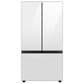 Samsung Bespoke Bespoke 30.1 Cu. Ft. 3-Door French Door Refrigerator with Beverage Center - White Glass Panels Included, , large