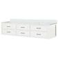 Lexora Home Castor 84" Double Bathroom Vanity in White with 2 cm White Quartz Top and Rectangular Sinks, , large