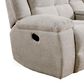 Simeon Collection Buster Manual Dual Reclining Console Loveseat in Opal Taupe Velvet, , large
