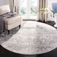 Safavieh Madison MAD603G 5" Round Silver and Ivory Area Rug, , large
