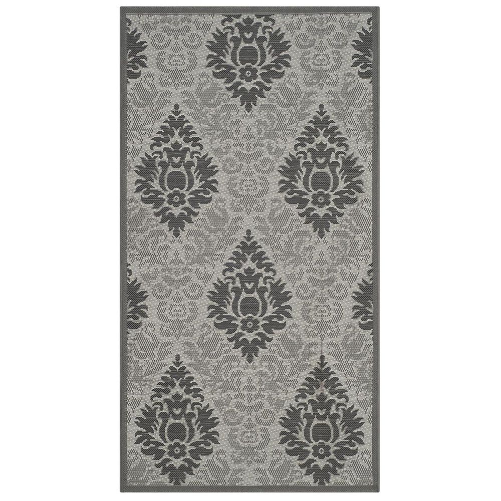 Safavieh Courtyard Indoor/Outdoor CY7133-78A5-3 2'7" x 5' Light Grey/Anthracite Area Rug, , large