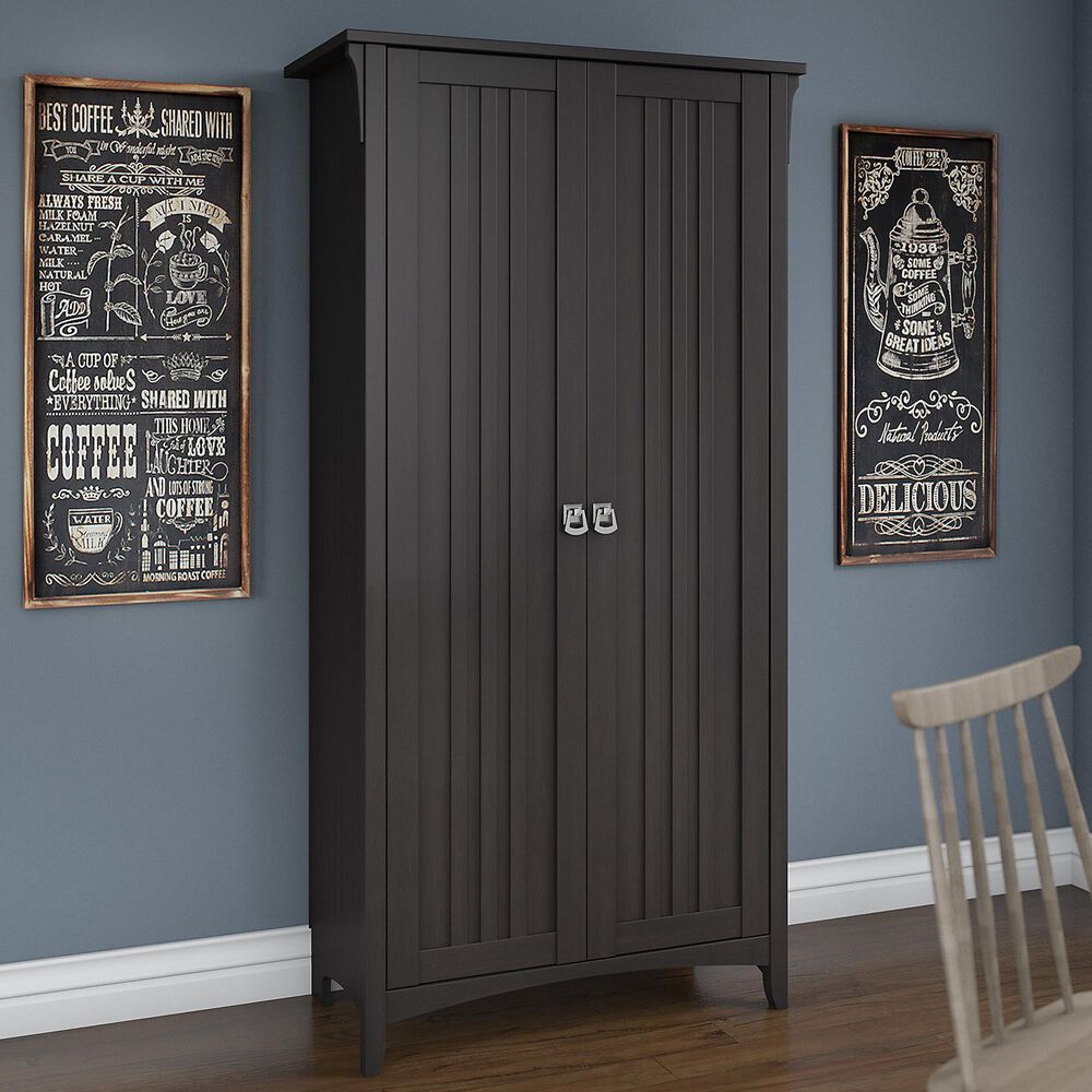 Bush Salinas Kitchen Pantry in Vintage Black Nebraska Furniture Mart