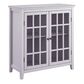 Linden Boulevard Largo Glassfront Double Door Cabinet in Gray, , large