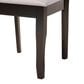 Baxton Studio Verner Side Chair with Grey Cushion in Dark Brown (Set of 2), , large