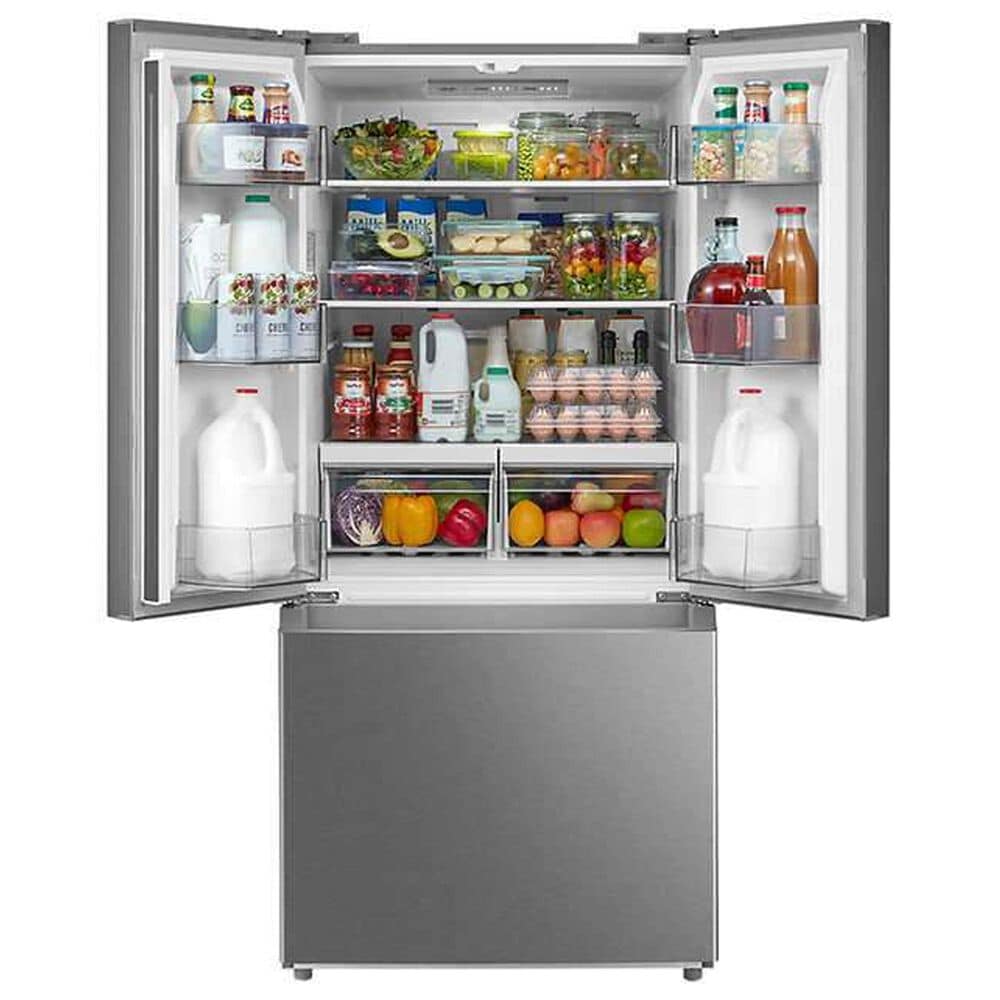Midea 18.4 Cu. Ft. French Door Refrigerator in Stainless Steel, , large