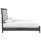 New Heritage Design Odessa Queen Upholstered Bed in Charcoal and Silver, , large