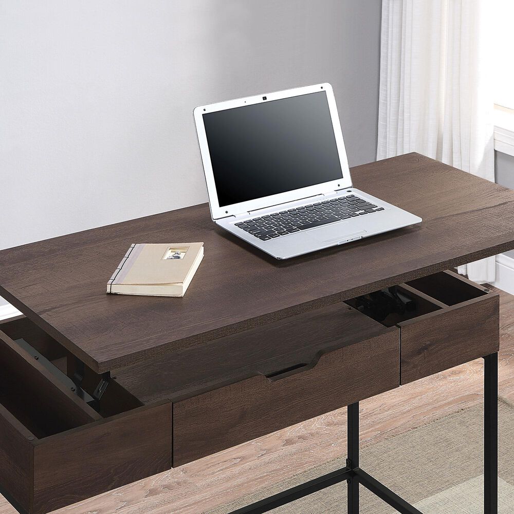 OSP Home Contempo Sit-To-Stand Adjustable Height Desk in Ozark Ash, , large