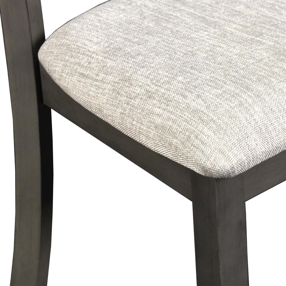 New Heritage Design Gia 3-Piece Round Dining Set in Gray, , large
