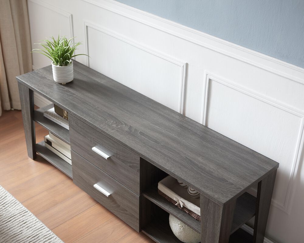 Global Movement TV Stand in Distressed Grey, , large