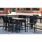Three Birds Casual SoHo and Tribeca 5-Piece Patio Counter Height Dining Set in Black, , large