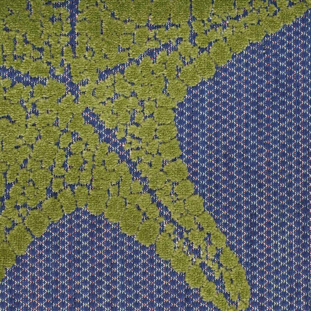 Nourison Aloha 2&#39; x 6&#39; Blue and Multicolor Indoor/Outdoor Runner, , large